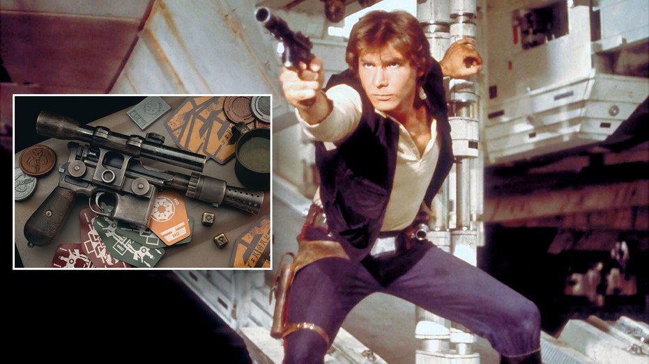 Han Solo's blaster, split with Han Solo in Star Wars