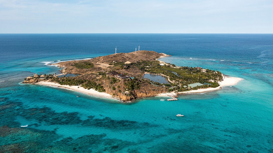 Wide view of Necker Island