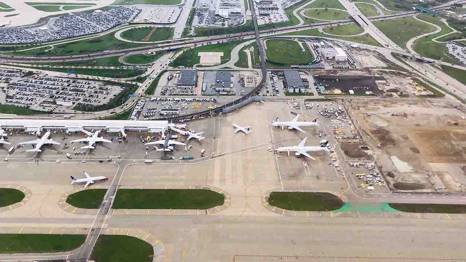 Aerial view of Chicago OHare International Airport