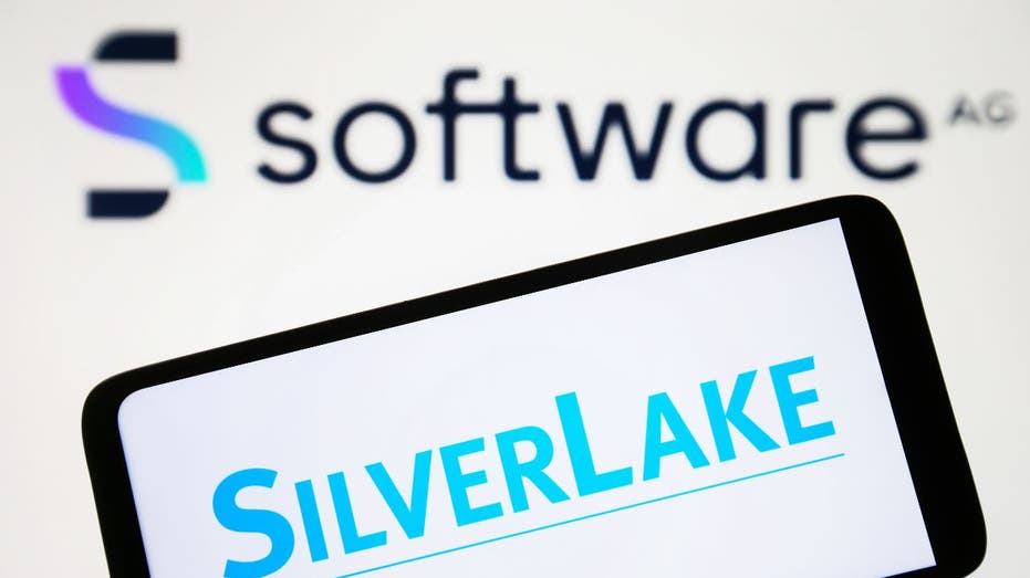 Software AG logo behind Silverlake logo