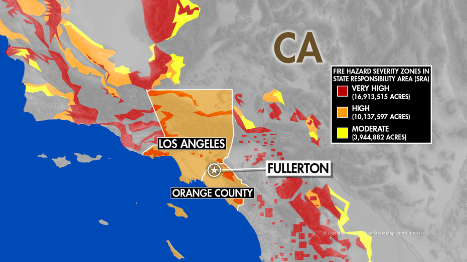 Fire hazard severity zones in Southern California
