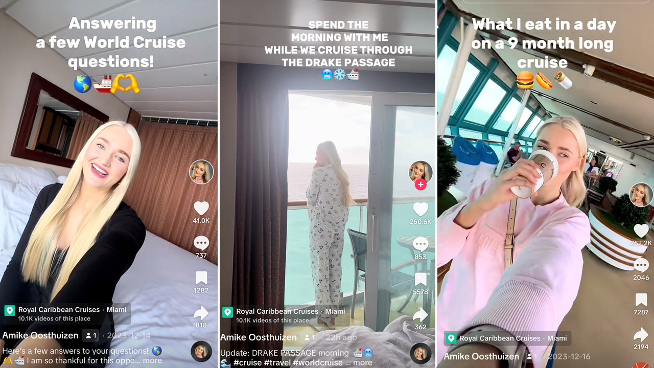 TikTok star gives a look inside life on Royal Caribbean's extravagant 9