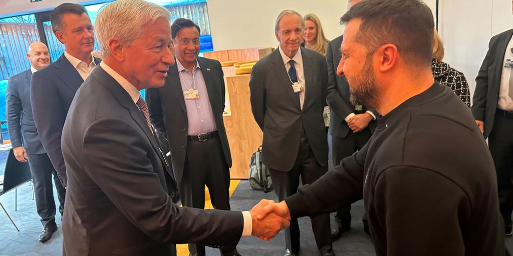 Ukraine's Zelenskyy meets with JPMorgan's Dimon in Davos seeking big-bank investment - Vimarsana News