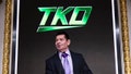 TKO Executive Chairman of the Board Vince McMahon is seen during a ceremony announcing Dwayne "The Rock" Johnson has joined the Board of Directors for TKO at New York Stock Exchange on January 23, 2024 in New York City. 