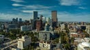 Aerial view of Denver skyline and state capitol dome at sunset. - Fox Business News