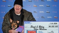 Massachusetts resident wins $4 million lottery game, picks up prize with his dog