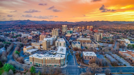 A view of the Asheville, North Carolina skyline. - Fox Business News