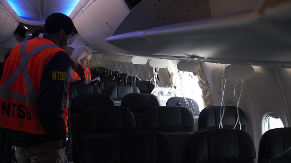 Inside of Alaska Airlines plane that suffered blowout mid flight