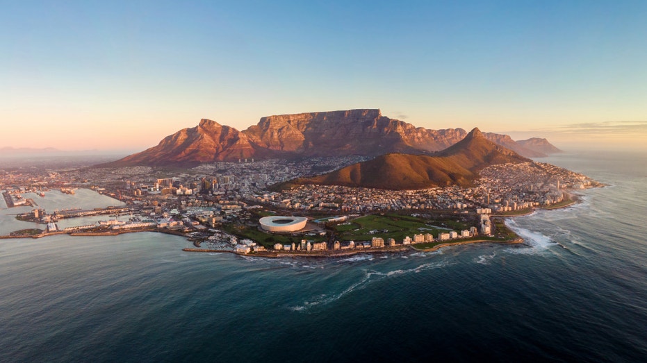 aerial view of Cape Town
