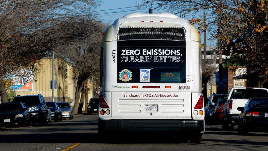 Electric bus in Stockton, California