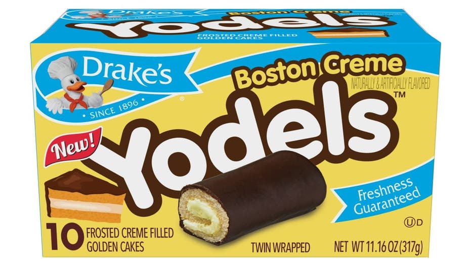 Boston Creme Yodels box