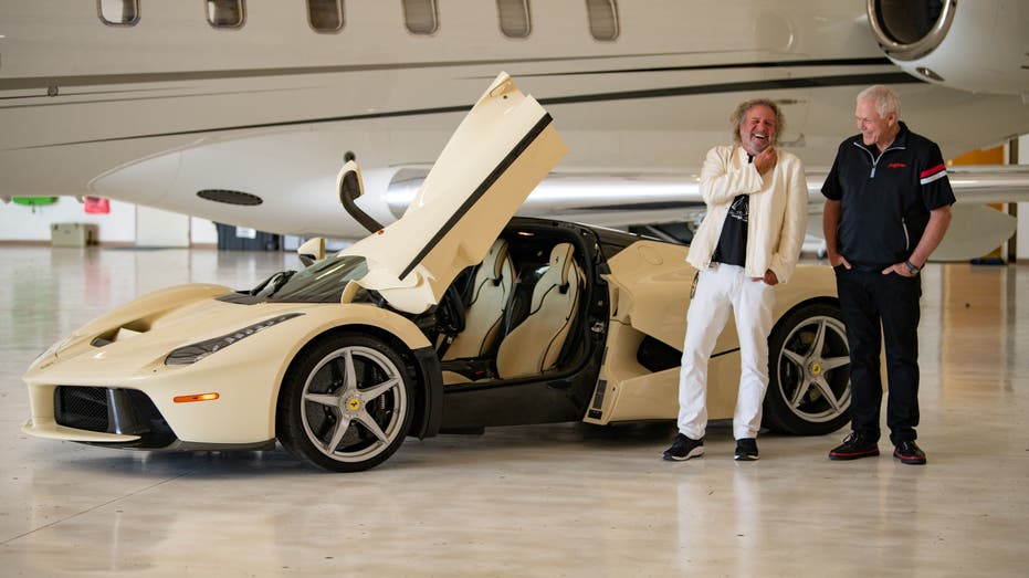 Sammy Hagar with his Ferrari