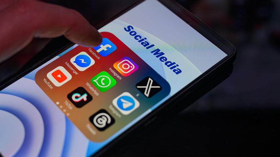 The Facebook logo is being displayed on a smartphone among other social media networks in this photo illustration in Brussels, Belgium, on January 22, 2024.