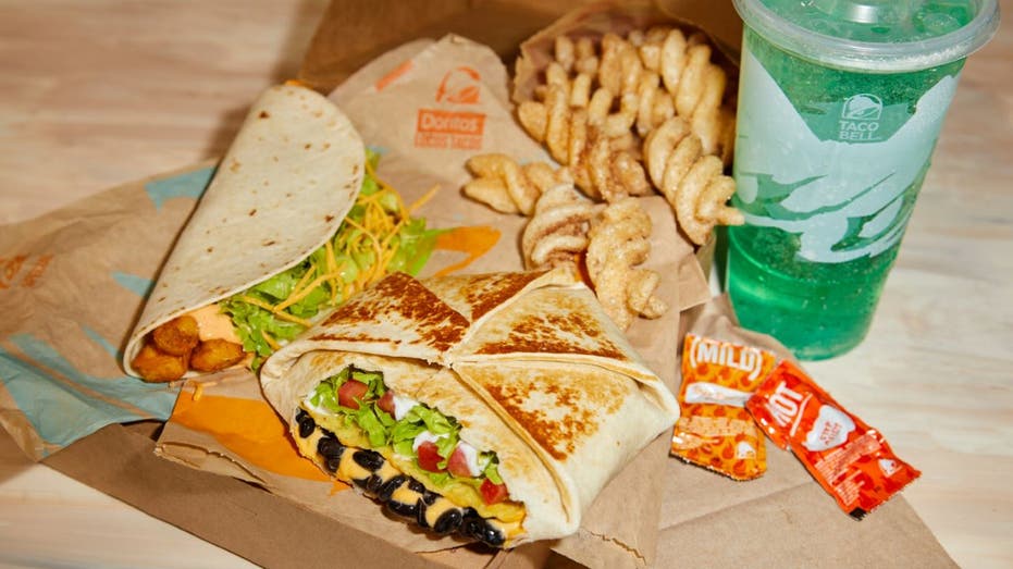 Vegetarian cravings box at Taco Bell
