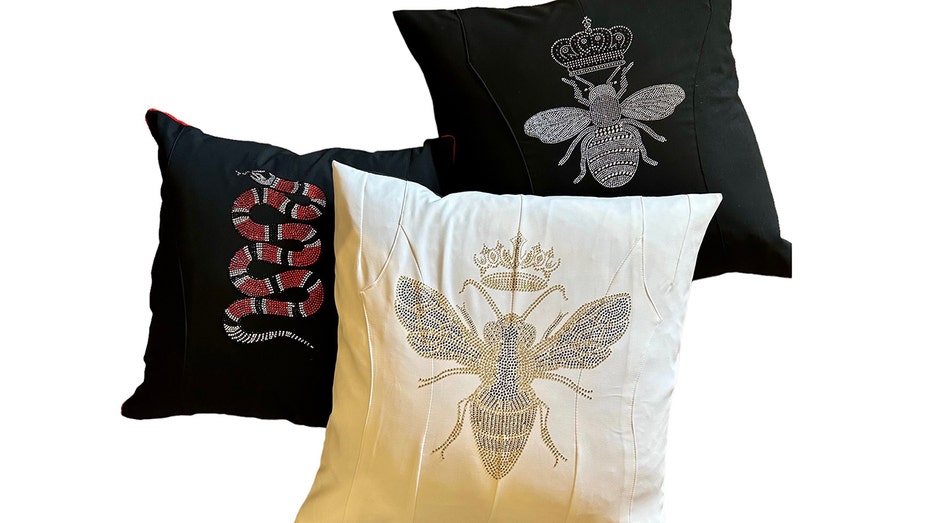 Cate Brown luxury throw pillows