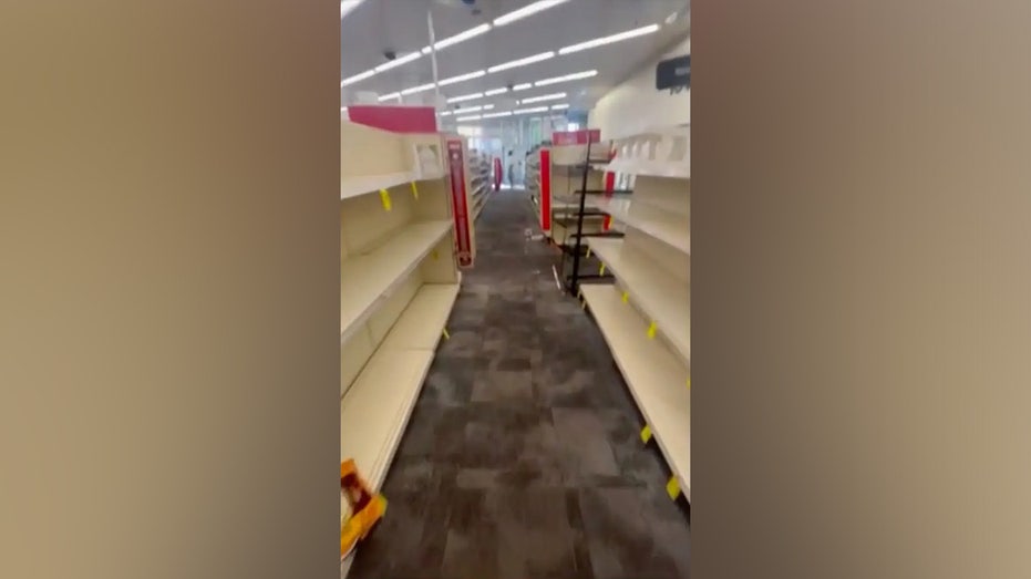 Empty shelves