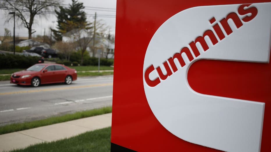 Cummins logo at engine plant