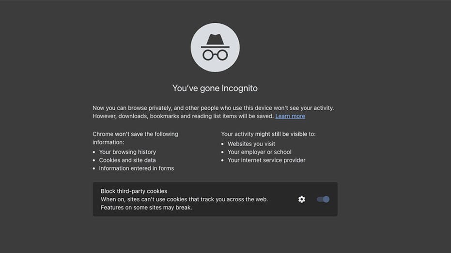 Incognito screenshot