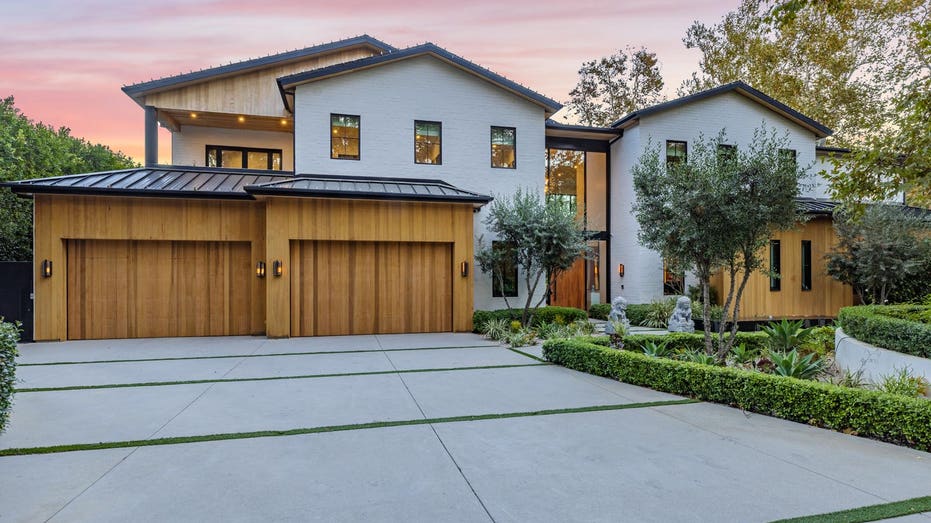 The front of the home