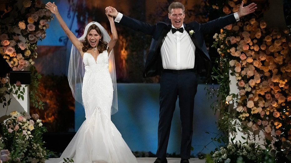 Gerry Turner and Theresa Nist after tying the knot