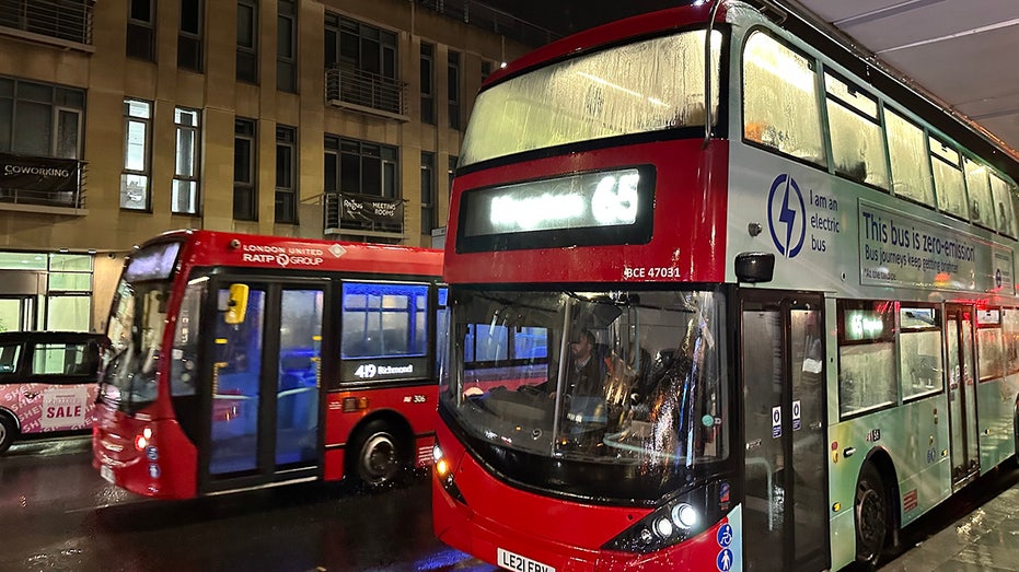 Double-decker bus in London