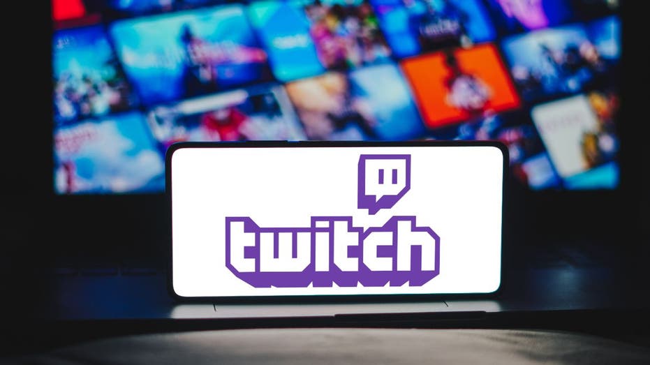 Twitch logo on iPhone