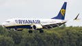 Ryanair Boeing 737 MAX aircraft flying on final approach. On Friday, the budget carrier said it would allow parents to sit with their children for free. - Fox News