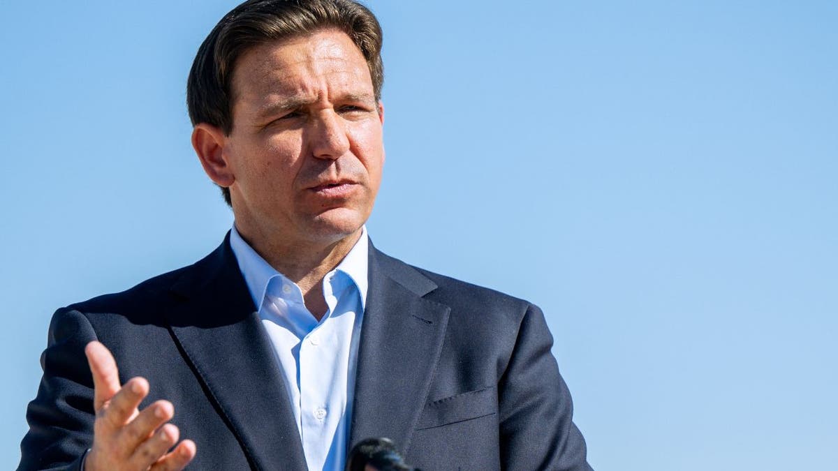 Ron DeSantis outside