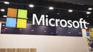 A logo sits illuminated outside the Microsoft booth at ISE 2024 on January 30, 2024 in Barcelona, Spain. This year the 20th edition of Integrated Systems Europe (ISE) is being held, the sixth in Barcelona. The hall occupies the entire surface of the Fira Gran Via exhibition center with 82,000 square meters, 30% more than last year. This year there are 1,340 exhibitors and more than 90,000 visitors are expected to attend.