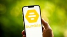 The Bumble dating app logo is seen in this photo illustration on 22 August, 2023 in Warsaw, Poland. (Photo by Jaap Arriens/NurPhoto via Getty Images)
