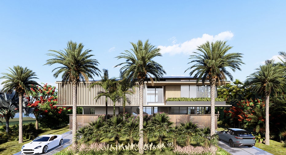 Luxury Hallandale Beach home front view