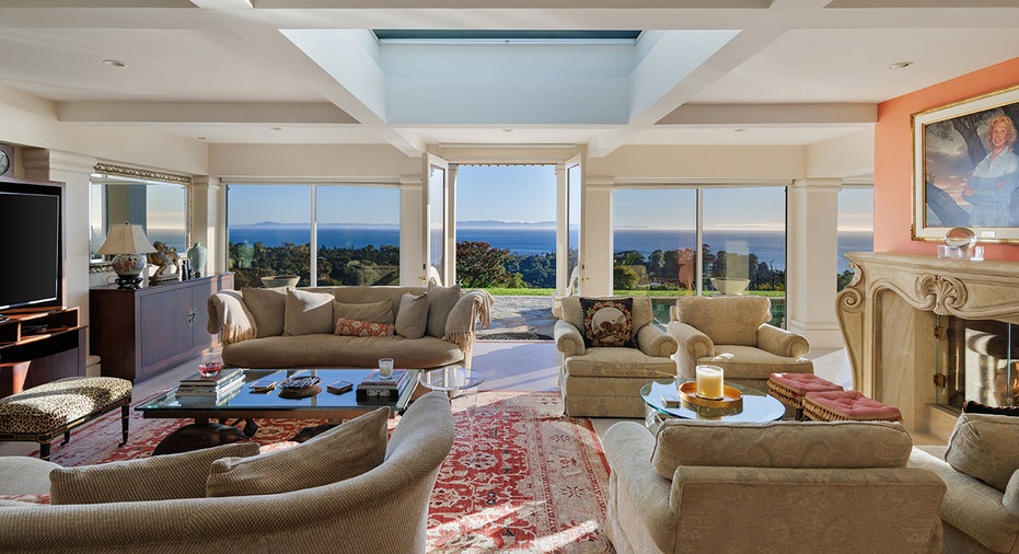 A view of a living area in the $88 million home
