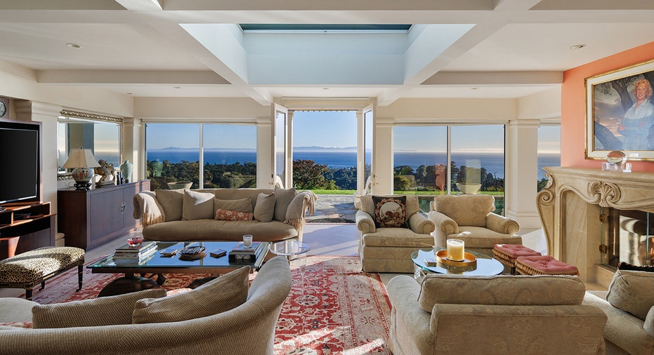 A view of a living area in the $88 million home