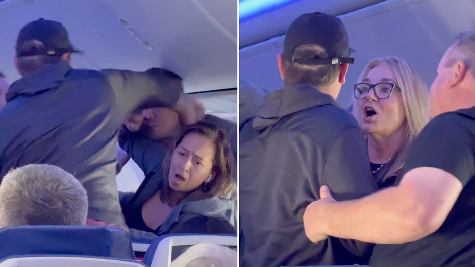 Fight erupts on flight split