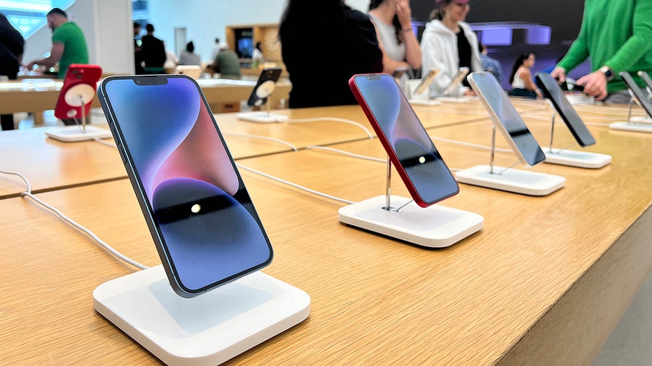 iPhones on a table