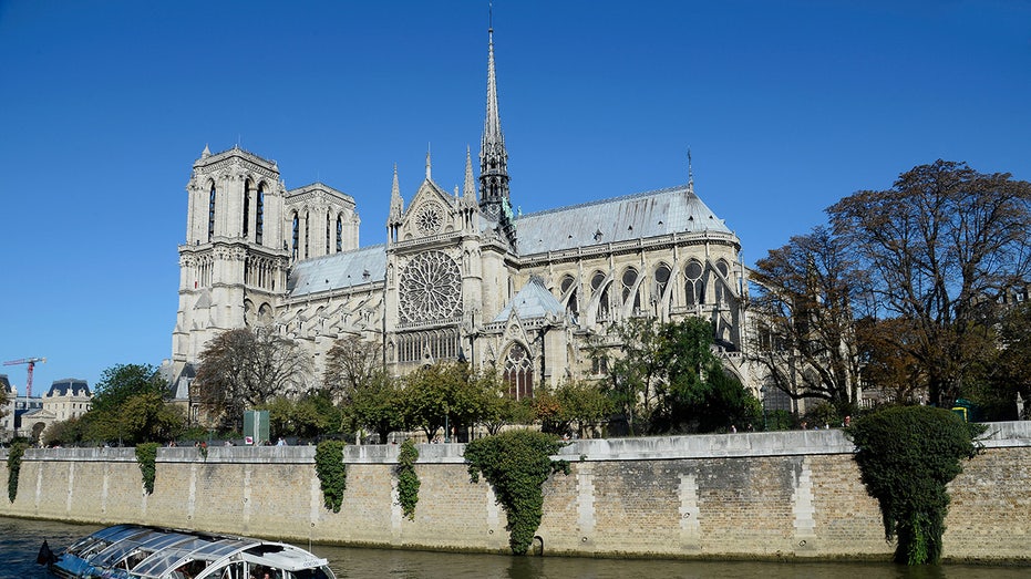 Side view of Notre Dame