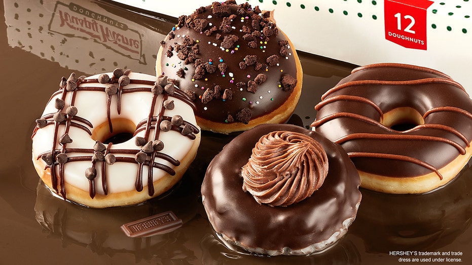 Krispy Kreme chocolate donuts
