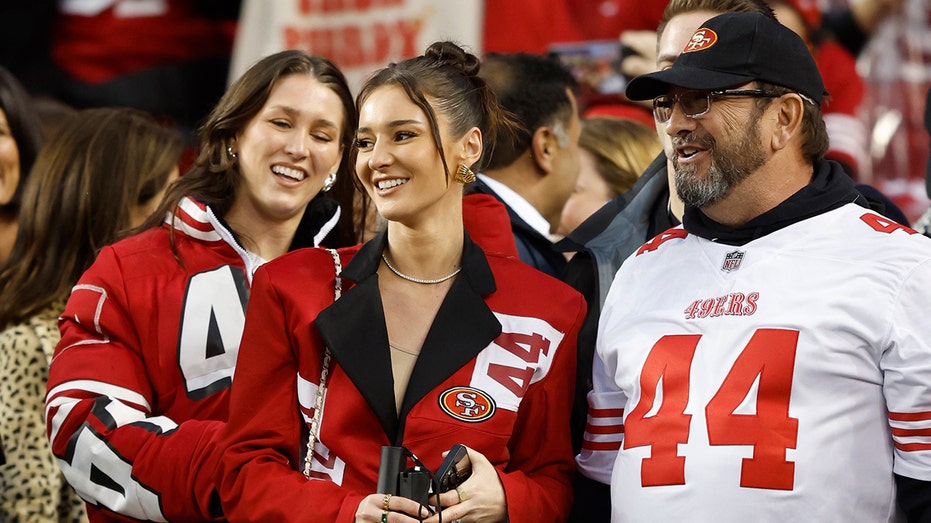Kristin Juszczyk wears her own design at NFL game