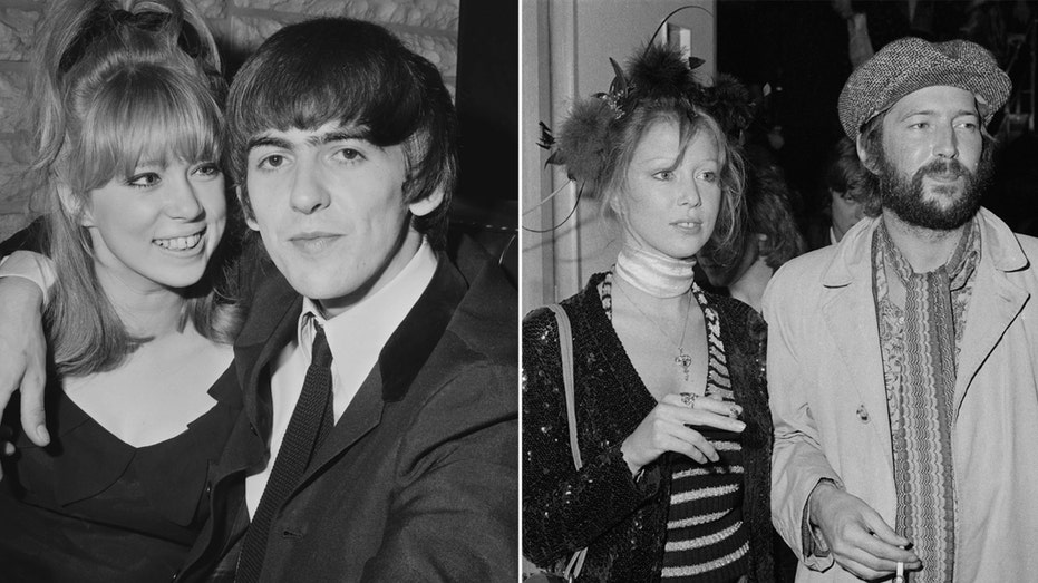 Pattie Boyd had a love triangle with George Harrison and Eric Clapton