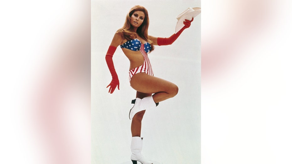 Raquel Welch poses for "Myra Breckinridge" promotion