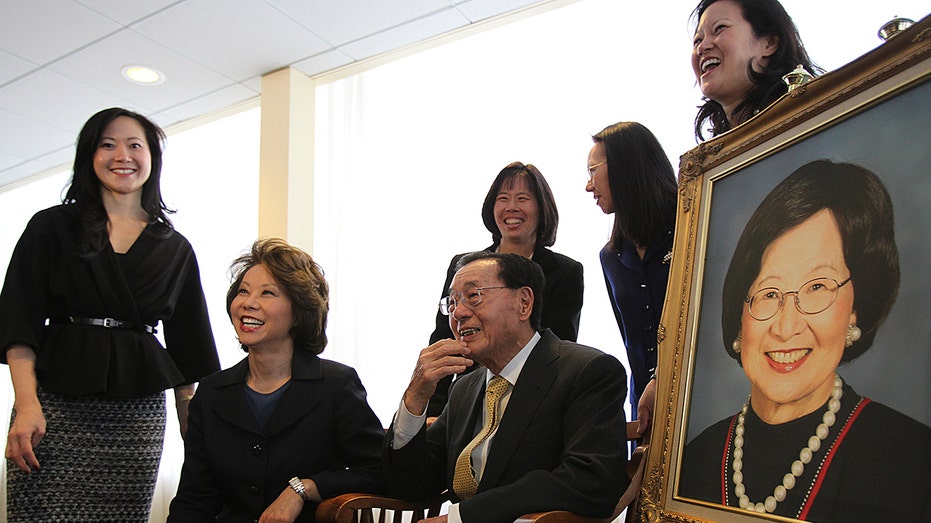 The Chao family pictured at philanthropic event for Harvard Business School