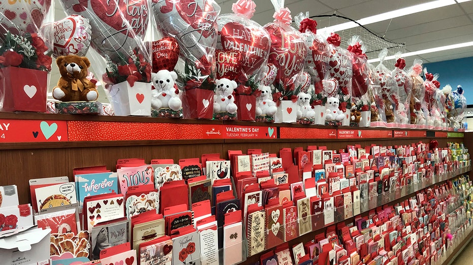 Valentine's Day aisle