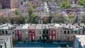 The charred front of a vacant rowhouse is seen on Furrow Street in the Carrollton Ridge neighborhood in West Baltimore. 