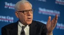 David Rubenstein, co-founder of Carlyle Group Inc., during an Economic Club of Washington event in Washington, DC, US, on Tuesday, Feb. 27, 2024.