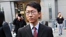 FTX co-founder and former Chief Technology Officer Gary Wang leaves Manhattan Federal Court after testifying during the trial of FTX CEO Sam Bankman-Fried, on Oct. 10, 2023, in New York City.