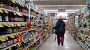 A customer shops at a grocery store on February 13, 2024 in Chicago, Illinois. 