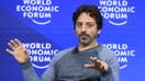Google co-founder Sergey Brin gestures during a session of the World Economic Forum, on January 19, 2017 in Davos. (Photo by FABRICE COFFRINI / AFP) (Photo by FABRICE COFFRINI/AFP via Getty Images)