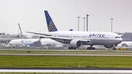 United Airlines Boeing 777-200 wide body aircraft as seen taxiing at Amsterdam Schiphol Airport towards the departure runway for a flight to Houston IAH airport in the United States of America. The B777 is known as triple seven, a popular long haul passenger airplane, the specific 772 has the registration N78002 and is powered by 2x General Electric GE jet engines. United Airlines is a major American airline with headquarters in Willis Tower in Chicago Illinois with main hub base Chicago-O&apos;Hare airport, it is the third largest airline in the world and a founding member of Star Alliance aviation group. Amsterdam, the Netherlands on January 30, 2023 (Photo by Nicolas Economou/NurPhoto via Getty Images)