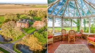English home fit for royals hits real estate market, includes 19th century gold wallpaper, moat and pigsty