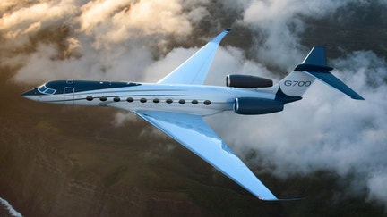 The Gulfstream G700 aircraft.